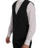 Dolce & Gabbana Gray STAFF Cotton Striped Vest