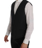 Dolce & Gabbana Gray STAFF Cotton Striped Vest