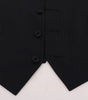 Dolce & Gabbana Black STAFF Wool Striped Vest