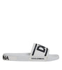Dolce & Gabbana White Black Sandals Rubber Beachwear Shoes