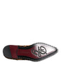 Dolce & Gabbana Brown Leopard Derby Formal Men Dress Shoes