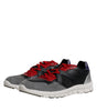 Dolce & Gabbana Multicolor Leather Suede Low Top Sneakers Shoes