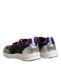 Dolce & Gabbana Multicolor Leather Suede Low Top Sneakers Shoes