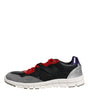 Dolce & Gabbana Multicolor Leather Suede Low Top Sneakers Shoes