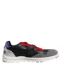 Dolce & Gabbana Multicolor Leather Suede Low Top Sneakers Shoes