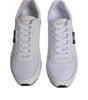 Dolce & Gabbana White Logo Leather Casual Men Sneakers Shoes
