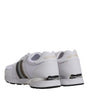 Dolce & Gabbana White Logo Leather Casual Men Sneakers Shoes