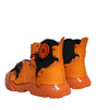 Dolce & Gabbana Orange Multi Panel Chunky High Top Sneakers Shoes