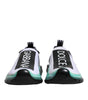 Dolce & Gabbana White Blue Sorrento Slip On Sneakers Shoes