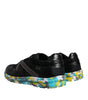 Dolce & Gabbana Black Polyester Low Top Men Sneakers Shoes