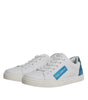 Dolce & Gabbana White London Calf Leather Sneakers Shoes