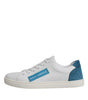Dolce & Gabbana White London Calf Leather Sneakers Shoes