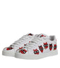 Dolce & Gabbana White Devil Face Portofino Sneakers Shoes