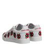 Dolce & Gabbana White Devil Face Portofino Sneakers Shoes