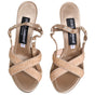 Dolce & Gabbana Beige Keira Slingback Heels Sandals Shoes