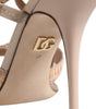 Dolce & Gabbana Beige Keira Slingback Heels Sandals Shoes