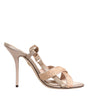 Dolce & Gabbana Beige Keira Slingback Heels Sandals Shoes