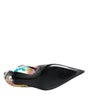 Dolce & Gabbana Multicolor Graffiti Keira Mid Calf Boots Shoes