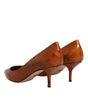 Dolce & Gabbana Brown Leather Kitten Heels Pumps Shoes