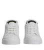 Dolce & Gabbana White Leather Classic Low Top Sneakers Shoes