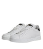 Dolce & Gabbana White Leather Classic Low Top Sneakers Shoes