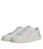 Dolce & Gabbana White Classic Calf Leather Sneakers Shoes