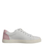Dolce & Gabbana White Classic Calf Leather Sneakers Shoes
