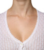 Dolce & Gabbana White Silk Button Down Cardigan Sweater