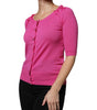 Dolce & Gabbana Pink Wool Button Down Cardigan Sweater
