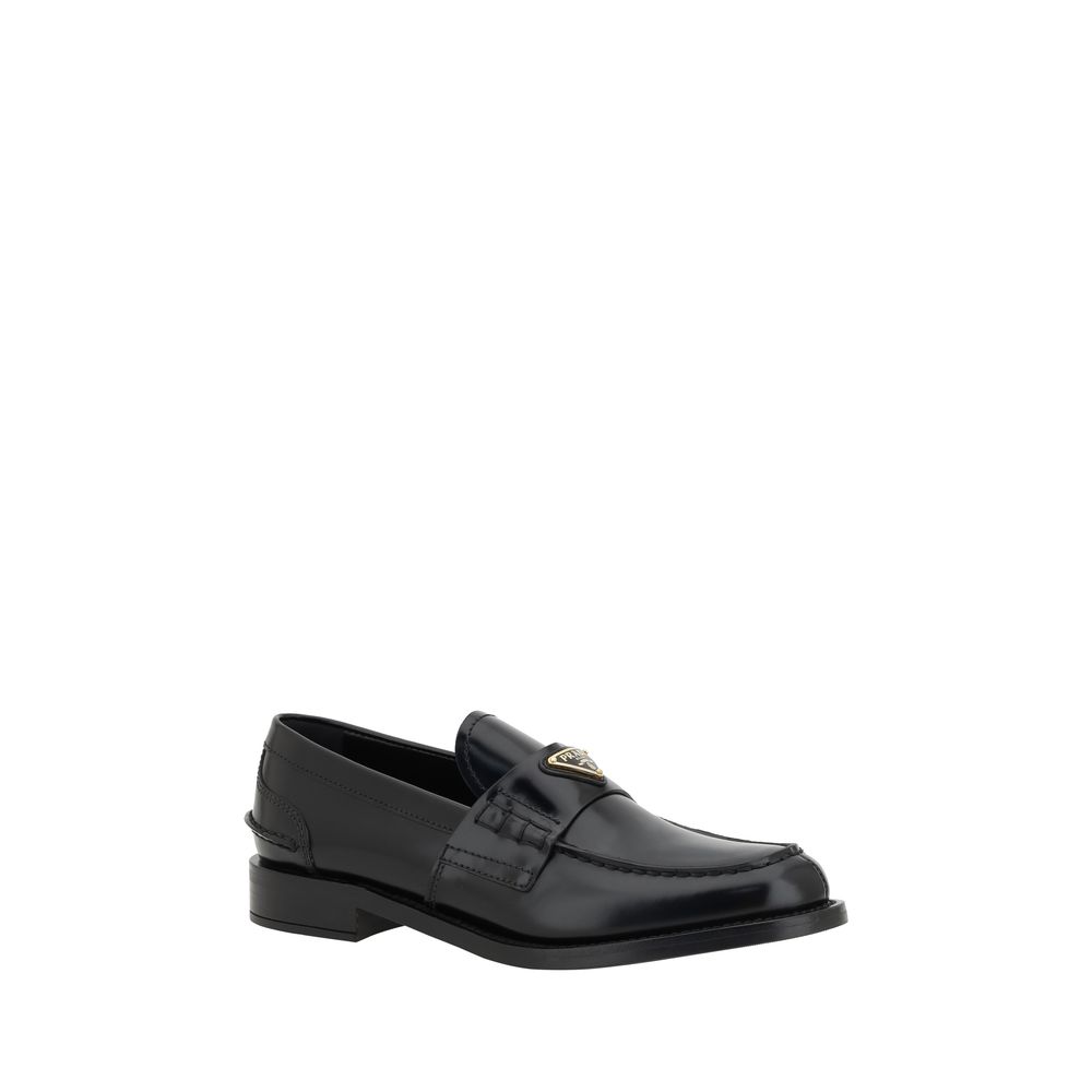 Mocassins à logo Prada