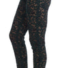 Dolce &amp; Gabbana High Waist Floral Lace Slim Trousers