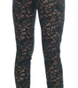 Dolce &amp; Gabbana High Waist Floral Lace Slim Trousers
