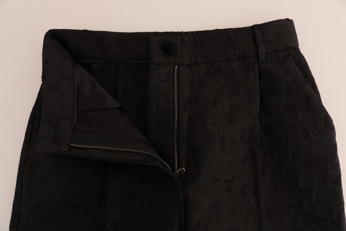 Dolce &amp; Gabbana Elegant High Waist Capri Dress Pants