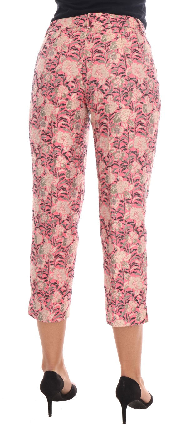 Dolce &amp; Gabbana Elegant Floral Brocade Pants