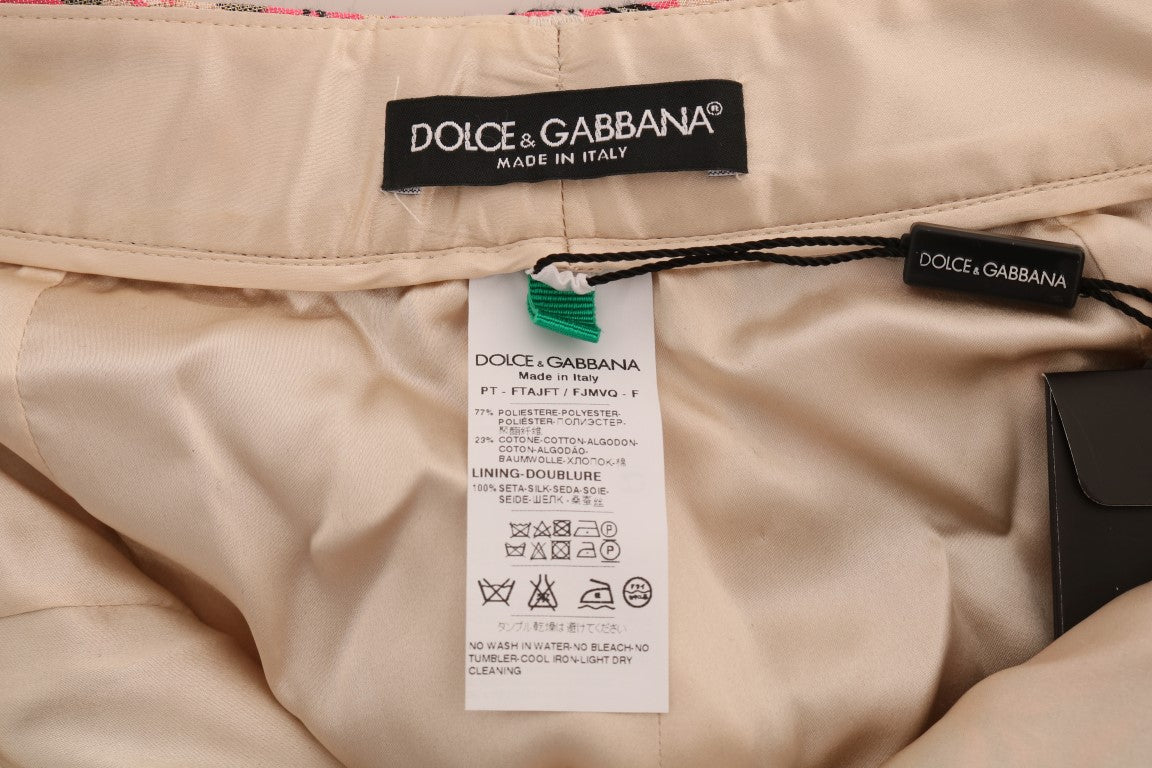 Dolce &amp; Gabbana Elegant Floral Brocade Pants