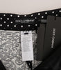 Dolce &amp; Gabbana Elegant Polka Dot Embellished Trousers