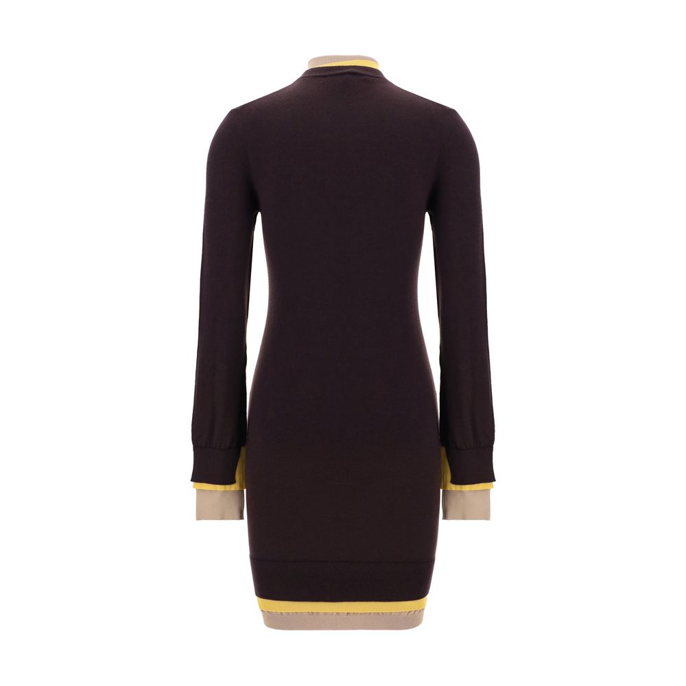 Mini-robe à col roulé Fendi