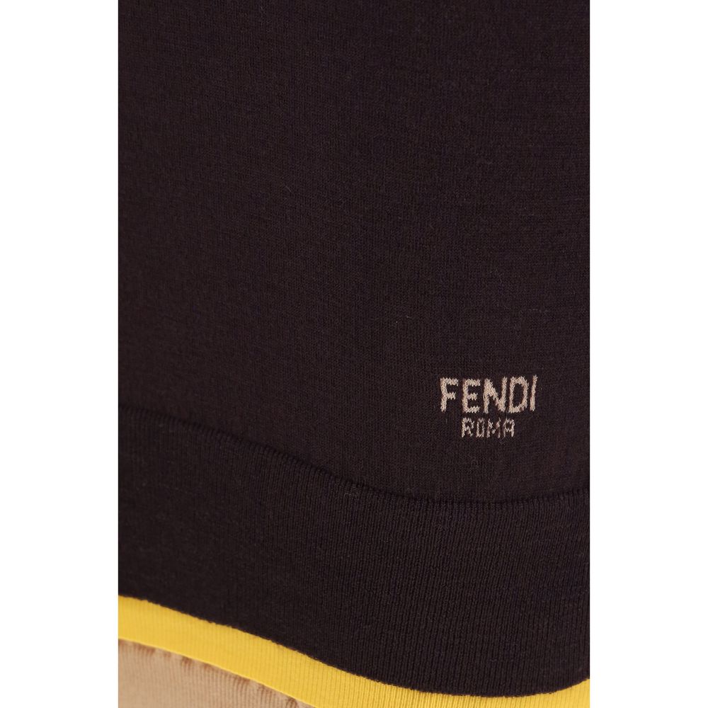Mini-robe à col roulé Fendi