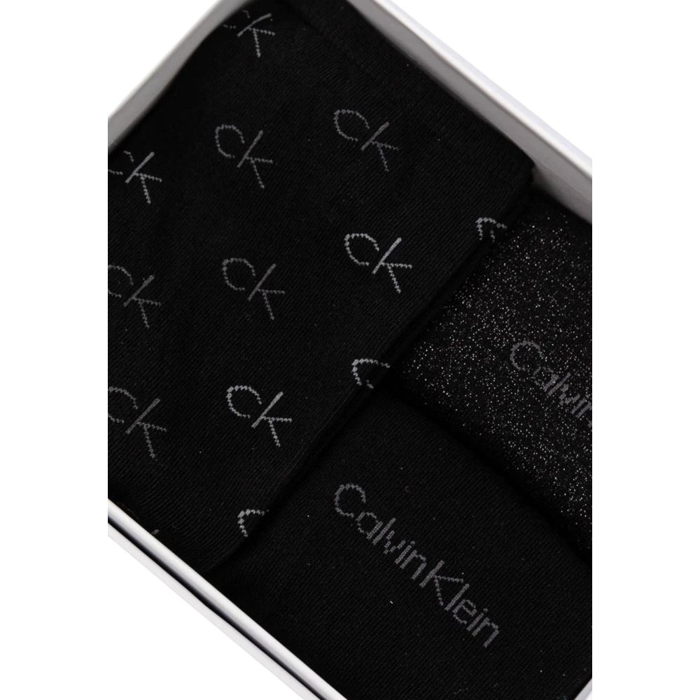 Chaussette en coton noir Calvin Klein
