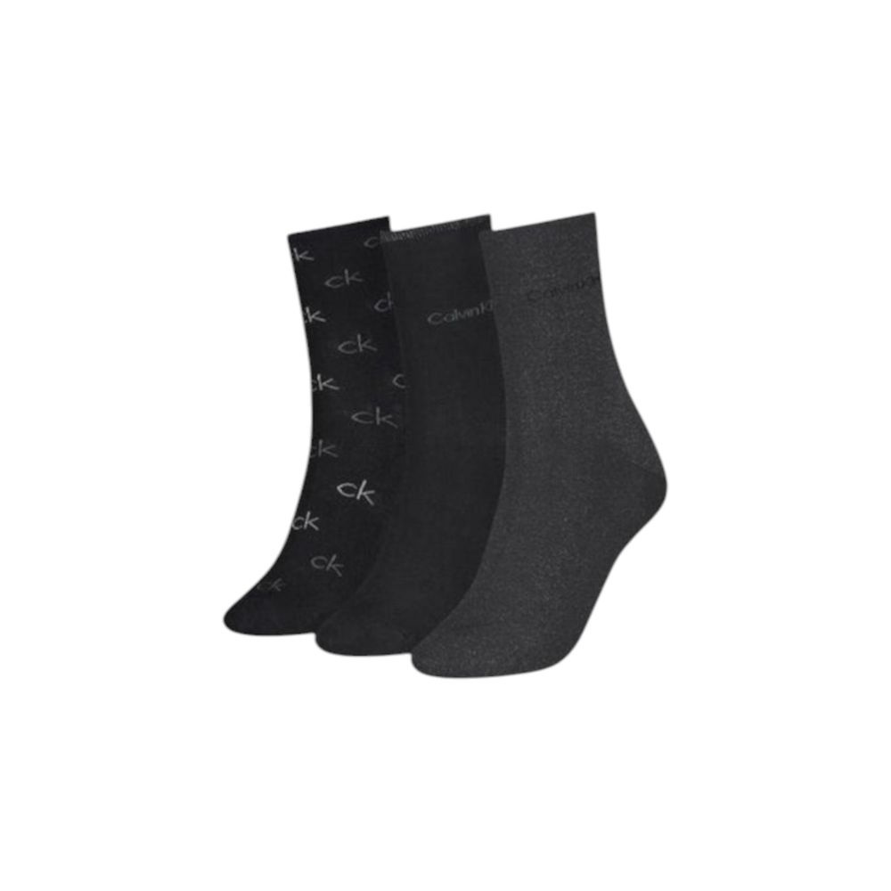 Chaussette en coton noir Calvin Klein