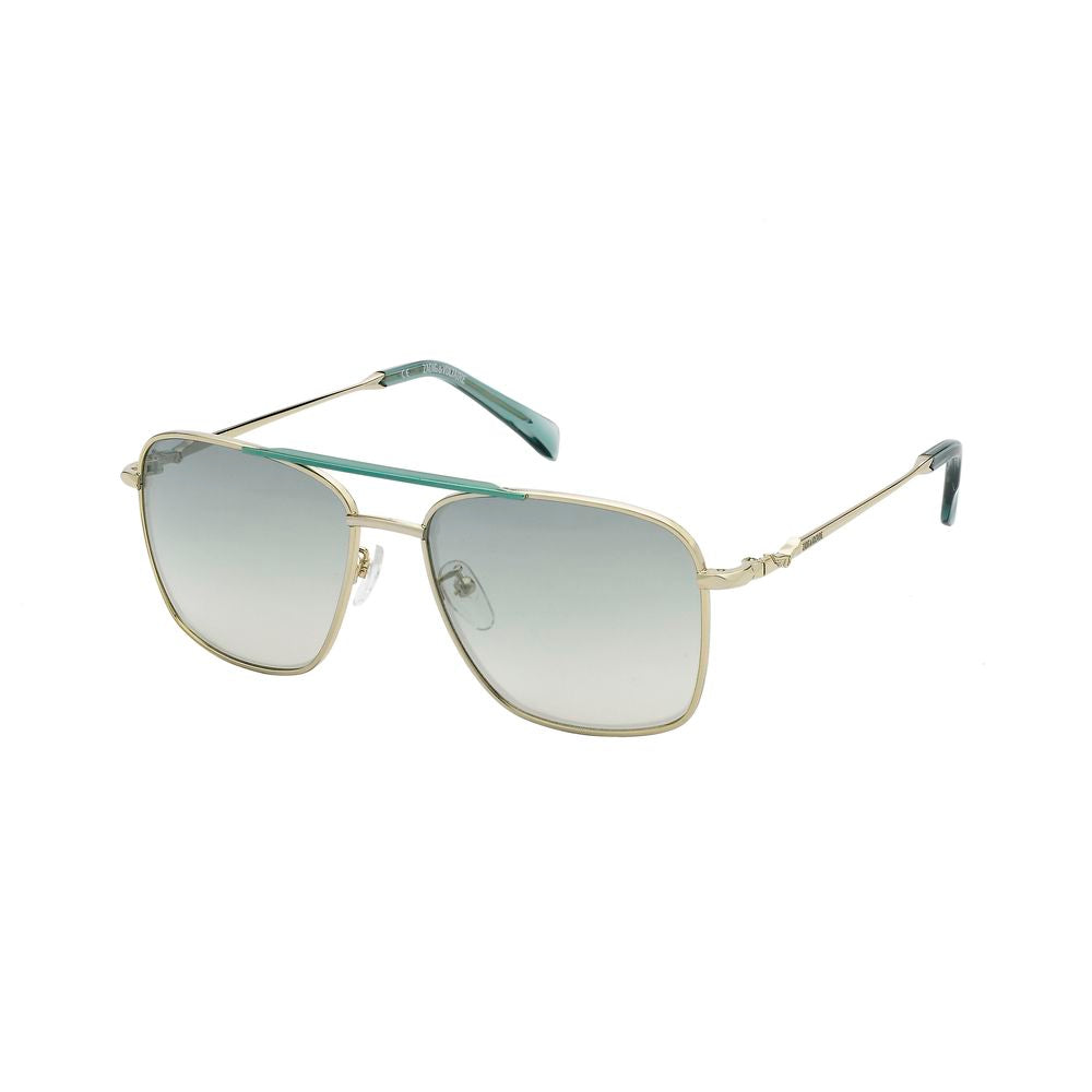 Lunettes de soleil en métal doré Zadig &amp; Voltaire
