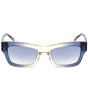 Lunettes de soleil en acétate bleu Zadig &amp; Voltaire