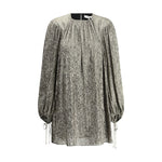 Mini-robe en lamé de soie Chloé