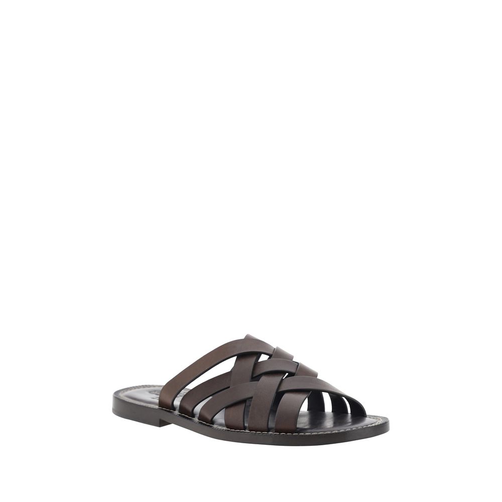 Sandales en cuir Brunello Cucinelli