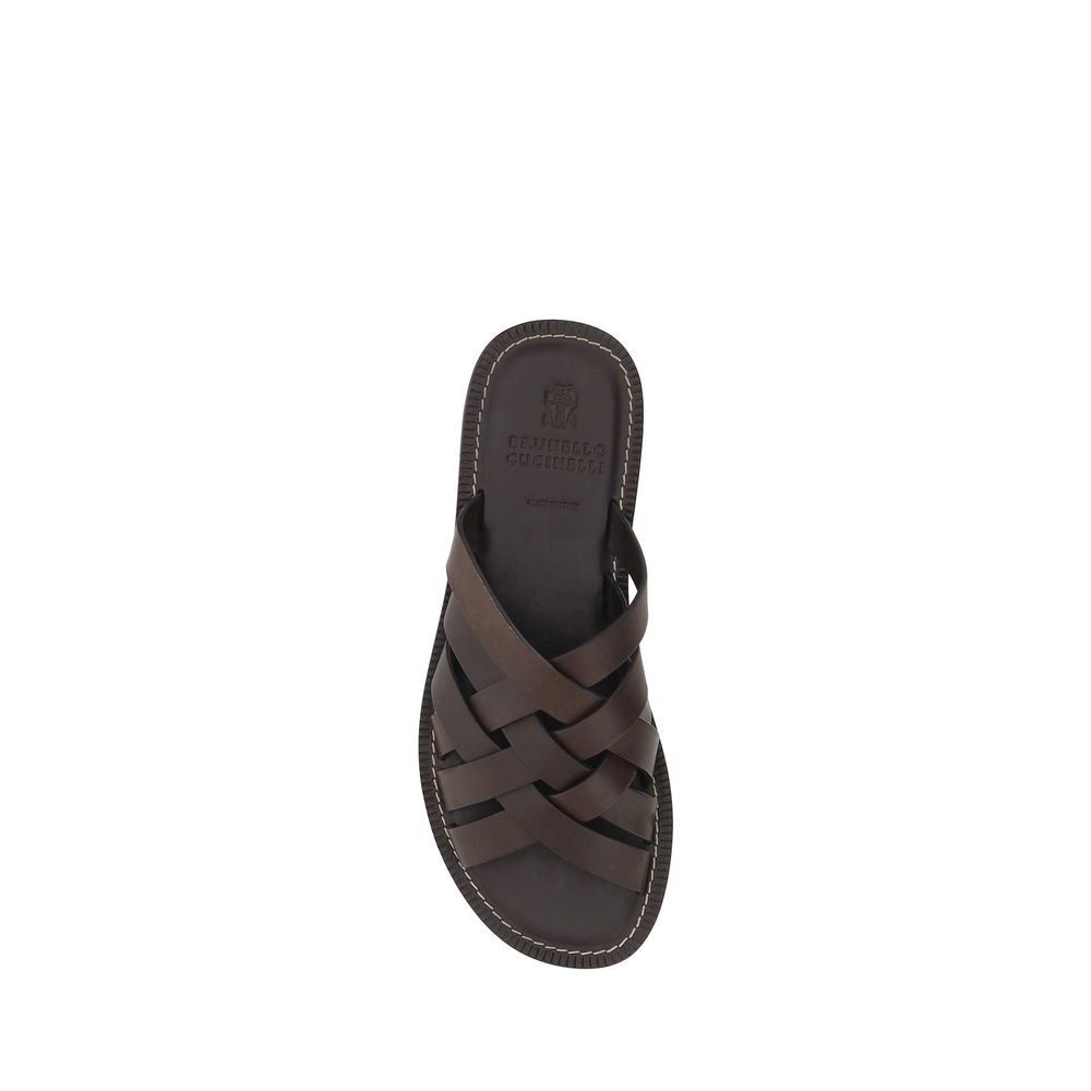 Sandales en cuir Brunello Cucinelli