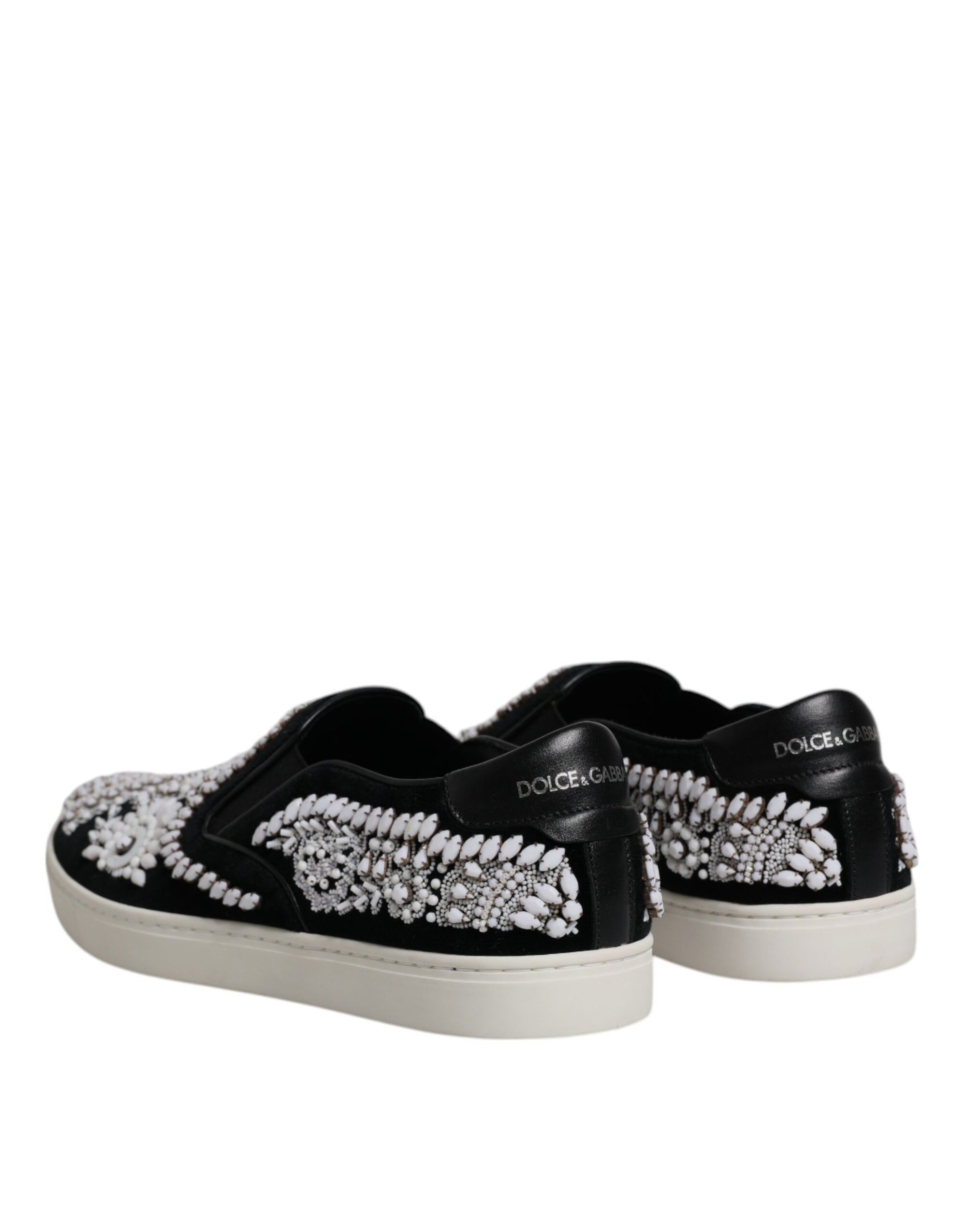 Chaussures à enfiler noires à ornements London pour homme Dolce &amp; Gabbana