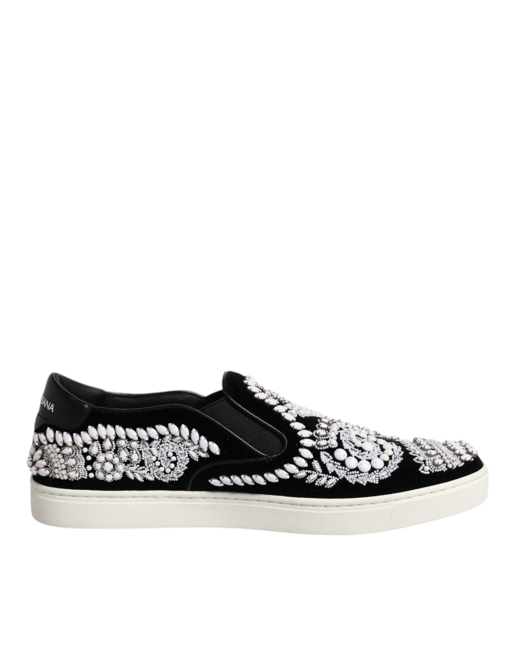Chaussures à enfiler noires à ornements London pour homme Dolce &amp; Gabbana