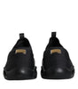 Dolce & Gabbana Black Slip On Wave Low Top Men Sneakers Shoes