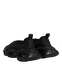 Dolce & Gabbana Black Slip On Wave Low Top Men Sneakers Shoes