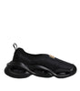 Dolce & Gabbana Black Slip On Wave Low Top Men Sneakers Shoes